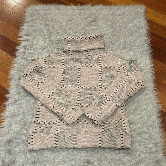 Prana light pink and black  Breckenridge wool pullover sweater size xs‎ - Picture 1 of 5